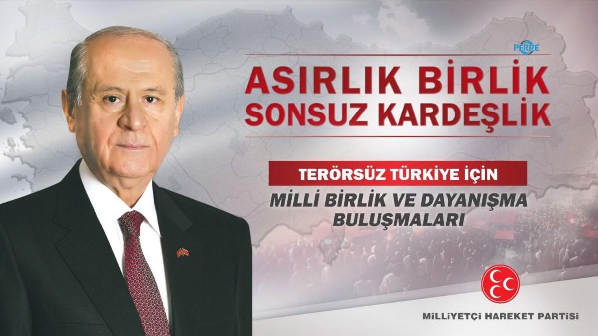 MHP'den ‘Terörsüz Türkiye’ için 81 ilde büyük buluşma hamlesi MHP'den ‘Terörsüz Türkiye’ için 81 ilde büyük buluşma hamlesi