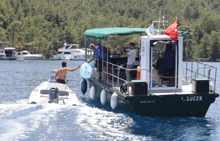 Muğla Koyları 8 Atık Alım Teknesiyle Koruma Altında Muğla Koyları 8 Atık Alım Teknesiyle Koruma Altında
