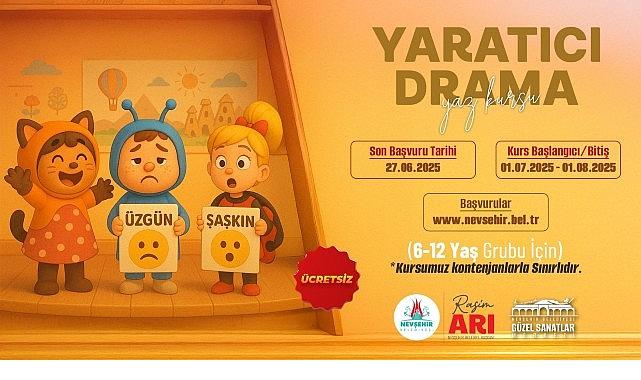 Yaratıcı Drama Kursu İçin Kayıtlar Başladı Yaratıcı Drama Kursu İçin Kayıtlar Başladı