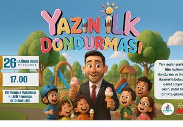 “Yazın İlk Dondurması" Rasim Başkan'dan