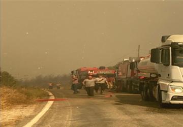 İzmir itfaiyesi tüm gücüyle sahada