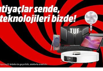 “İhtiyaçlar Sizde, Teknolojileri MediaMarkt'ta" Kampanyası ile teknoloji alışverişinin tam zamanı!