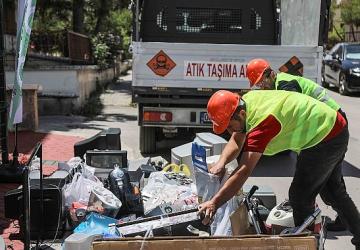 Çankaya'da Elektronik Atıklar Geri Dönüşüme Kazandırılıyor