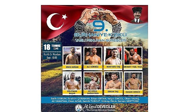 9. Burhaniye-Kızıklı Yağlı Pehlivan Güreşleri'nde Geri Sayım Başladı