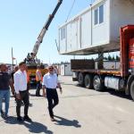 Adıyaman'da konteynerlerin kaldırma çalışması başladı