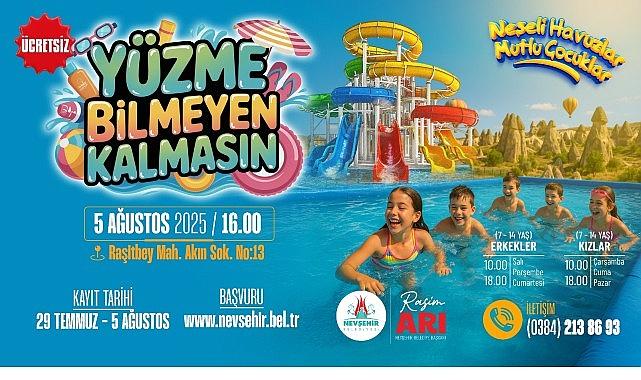 Nevşehir Belediyesi Yüzme Havuzu Açılıyor