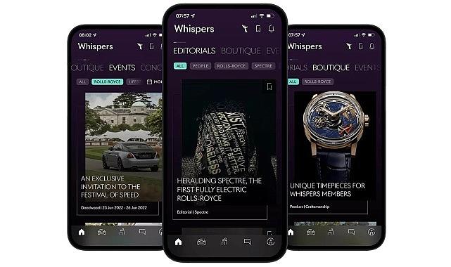 Rolls-Royce sahiplerine özel bir dünya; Whispers Rolls-Royce sahiplerine özel bir dünya; Whispers