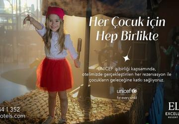 Ela Excellence Resort Belek fark yaratmak için UNICEF'i destekliyor!
