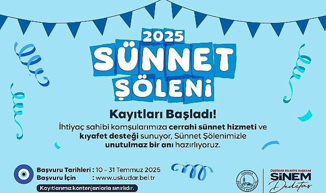 Üsküdar Belediyesi '2025 Sünnet Şöleni' Kayıtları Başladı