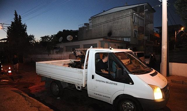 Karşıyaka'da ilaçlama seferberliği Karşıyaka'da ilaçlama seferberliği