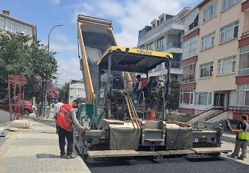 Maltepe'de asfalt çalışmaları sürüyor