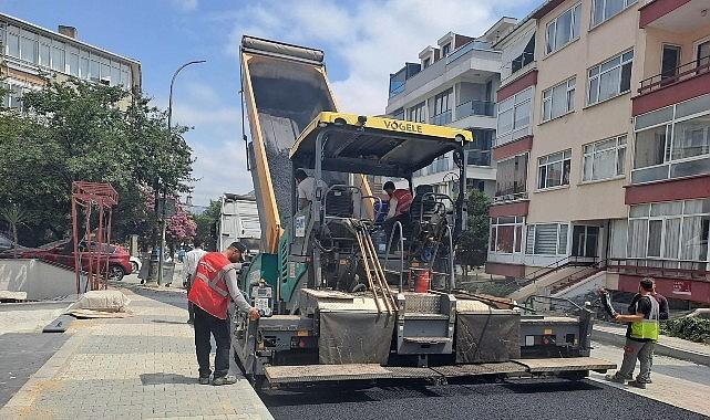 Maltepe'de asfalt çalışmaları sürüyor