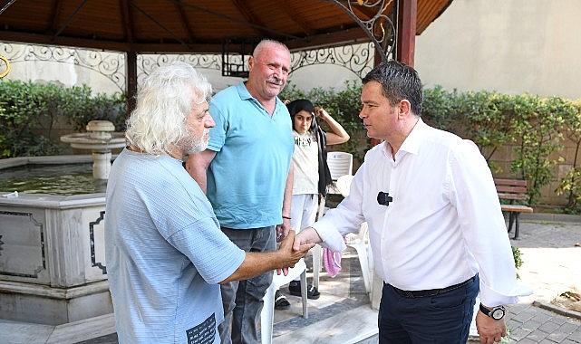 Başkan Erkan Aydın Küçükbalıklı'da vatandaşla buluştu Başkan Erkan Aydın Küçükbalıklı'da vatandaşla buluştu