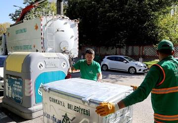 Tertemiz Çankaya için yeni çöp konteynerleri