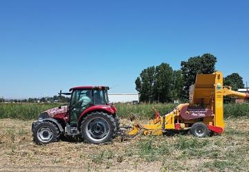 Kuru Fasulye Hasat Makinesi İnegöl Tarlalarında Mesaiye Başladı