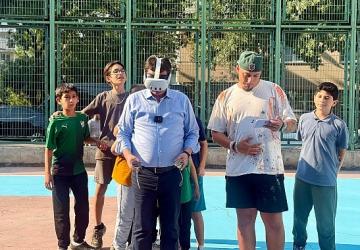 Basketbol sahaları liselilerin tasarımlarıyla güzelleşiyor