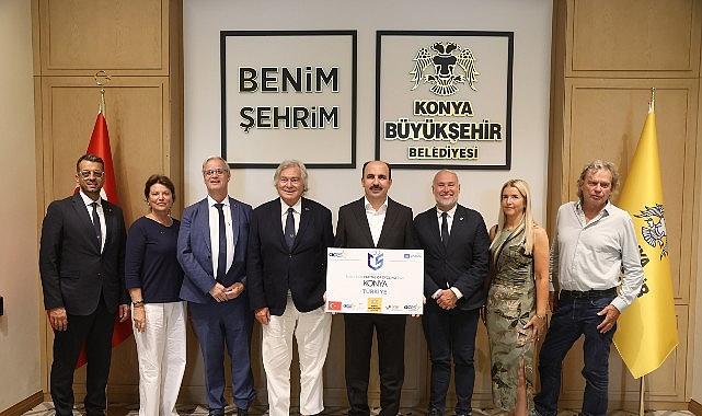 Başkan Altay ACES Heyetine Konya'nın Örnek Bisiklet Yatırımlarını Anlattı