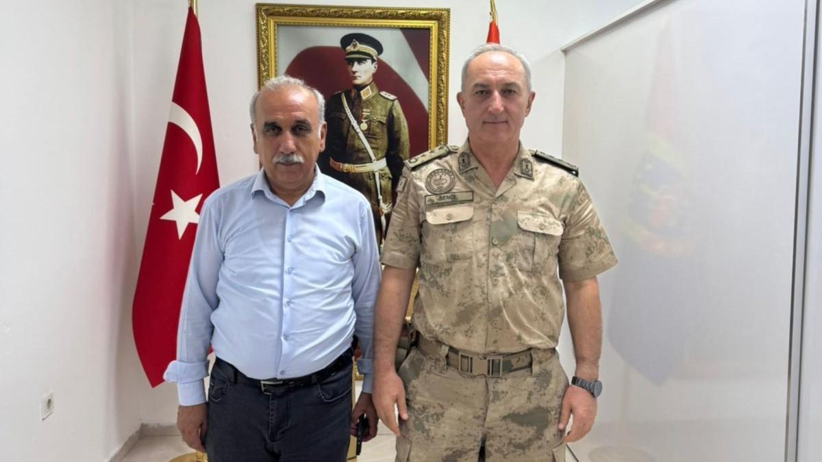 Öteleş'ten, Adıyaman İl Jandarma Komutanı Kıdemli Albay Fahri Semiz’e hayırlı olsun ziyareti