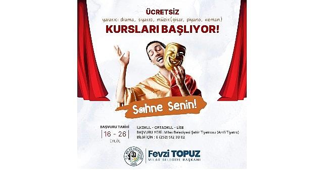 Milas Belediyesi Kültür Sanat Kursları İçin Kayıtlar Başlıyor Milas Belediyesi Kültür Sanat Kursları İçin Kayıtlar Başlıyor