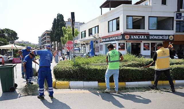 Başkan Çerçioğlu'nun çalışmalarına Kuşadalılardan tam not