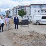 Başkan Deveciler Pazarbşı Caddesi'nde İncelemelerde Bulundu
