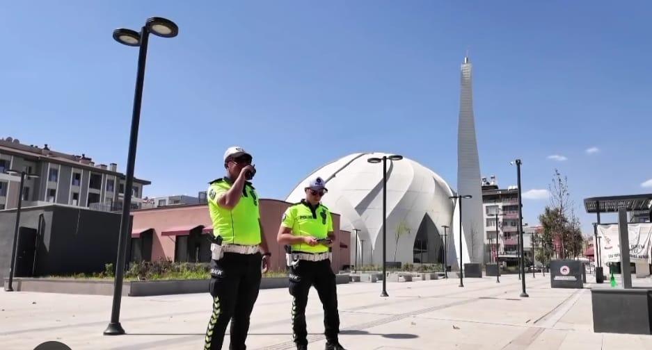 Adıyaman’da, drone destekli trafik denetimi devam ediyor