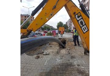 200 metrelik hat kazı yapılmadan yenilendi