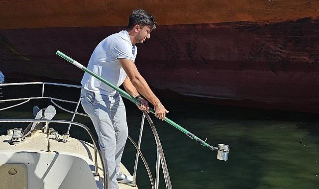 Büyükşehir'den denizi kirleten gemiye suçüstü