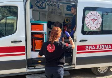 Kahta’da olay yerine giden polis aracı kaza yaptı: 4’ü polis 5 yaralı