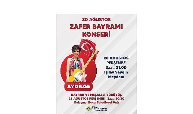 Buca Zafer Bayramı'nı Aydilge konseriyle kutlayacak