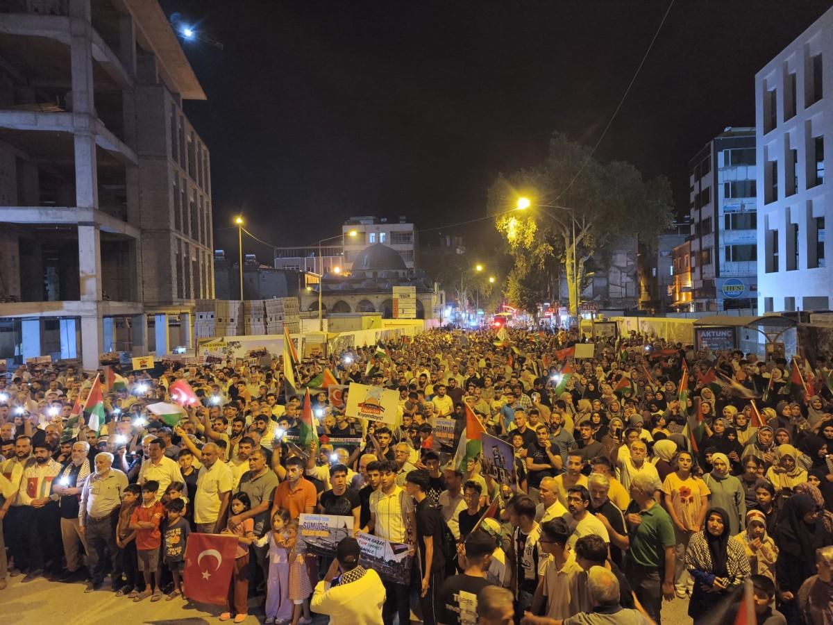 Adıyaman’da, Sumud Filosu'na ve Gazze'ye destek yürüyüşü - Videolu Haber