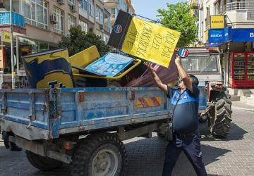 Yenişehir Belediyesi kaldırım ve yol işgallerine geçit vermiyor