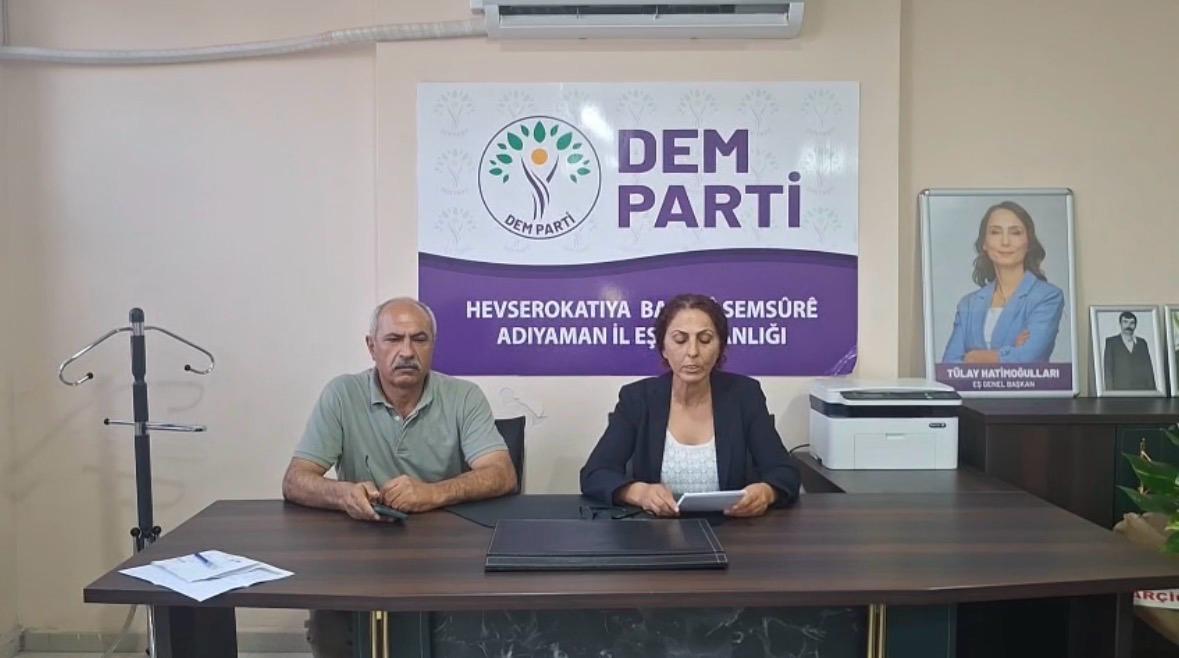 DEM Parti Adıyaman İl Örgütü’nden yangın açıklaması: ‘Etkin politikalar geliştirilmeli’ - Videolu Haber