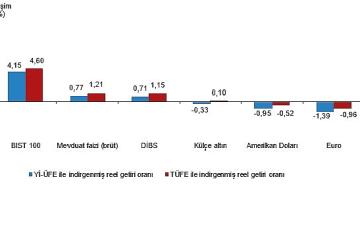 Finansal Yatırım Araçlarının Reel Getiri Oranları, Ağustos 2025