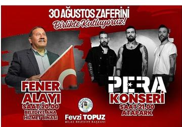 30 Ağustos Zafer Bayramı Coşkusu Fener Alayı ve 'Pera' Konseriyle Yaşanacak