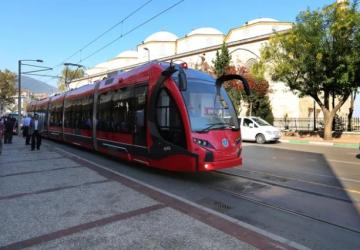 Bursa’da T1 Tramvayında Geçici Duraklama