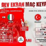 Voleybol ve Futbolda Çifte Heyecan Dev Ekranda