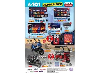 11 Eylül'de A101'den Motosiklet ve Şarj İstasyonu Fırsatları