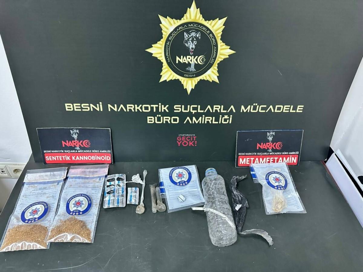 Besni’de uyuşturucu operasyonuna 14 gözaltı