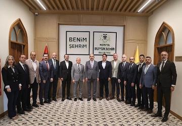 Başkan Altay Bursalı Belediye Başkanlarına Konya Modeli Belediyecilik Çalışmalarını Anlattı