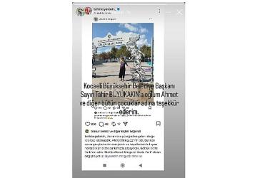 Anne Minguzzi'den Başkan Büyükakın'a teşekkür