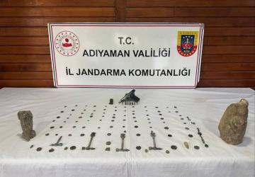 Adıyaman’da tarihi eser operasyonuna 4 gözaltı