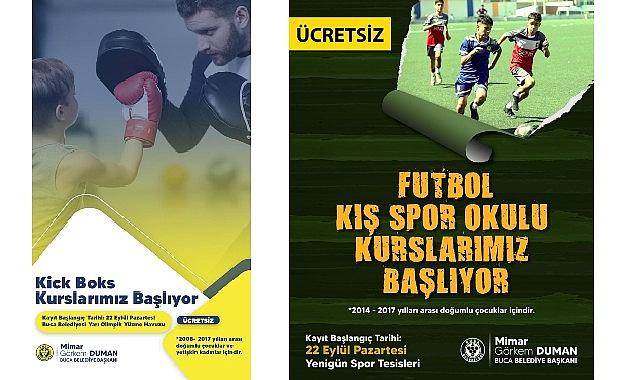 Buca Belediyesi'nden ücretsiz kick boks ve futbol kursları