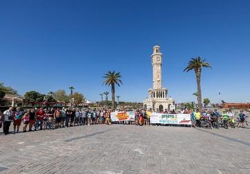 Sağlıklı yaşam ve temiz çevre için pedalladılar
