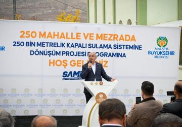 Kuraklıkla mücadele kapsamında Malatya’da sulama altyapısı güçlendiriliyor