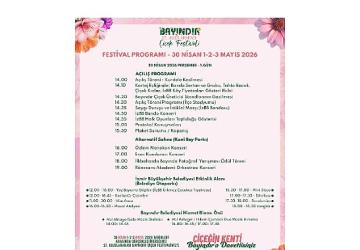27. Uluslararası Bayındır Çiçek Festivali'nin Programı Belli Oldu