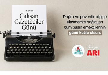 Belediye Başkanı Rasim Arı'dan Gazeteciler Günü Mesajı