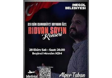 İnegöl Belediyesi'nden Cumhuriyet Bayramı Özel Konseri