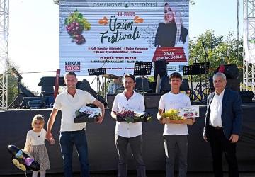 En kaliteli üzümler Osmangazi'de yarıştı