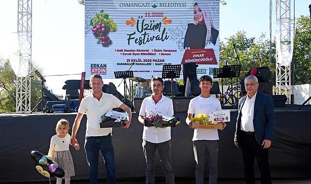 En kaliteli üzümler Osmangazi'de yarıştı